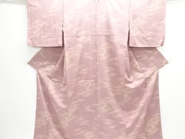 波に宝尽くし模様小紋着物